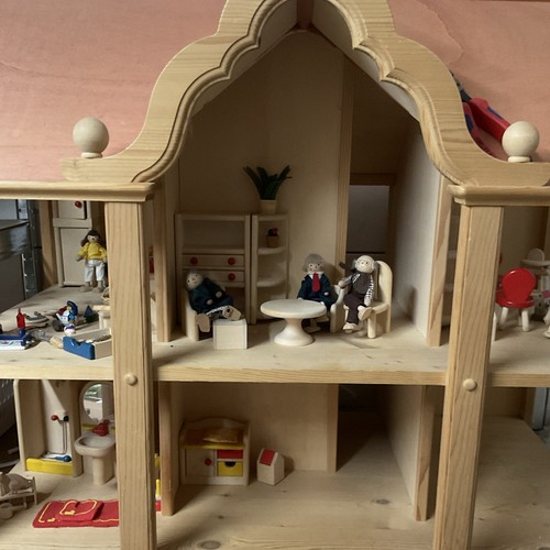Holz puppenhaus stöckig 8 - puppenhaus, 2-stöckig,