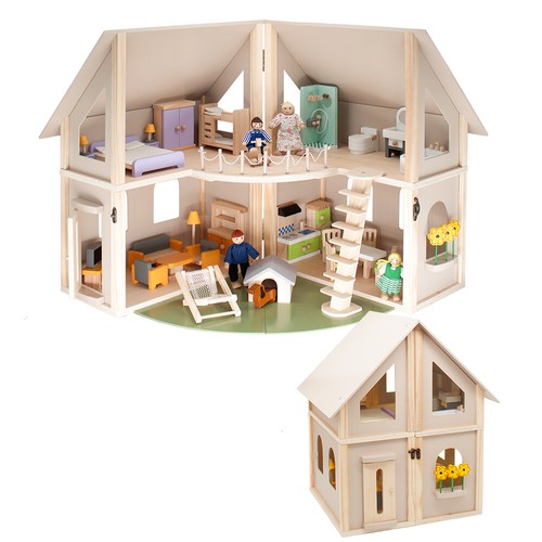 Howa puppenhaus aus holz - howa,