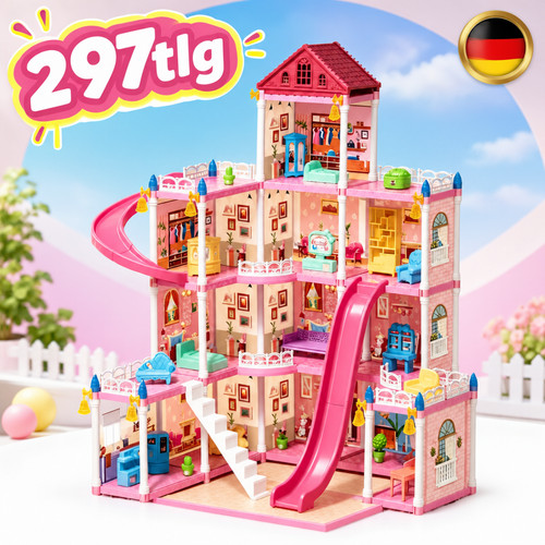 Puppenhaus etagen villa - 4, mit