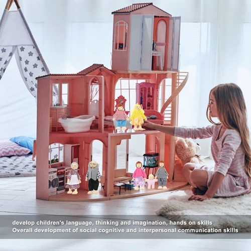 Puppenhaus familie aus holz - puppenhaus-familie,