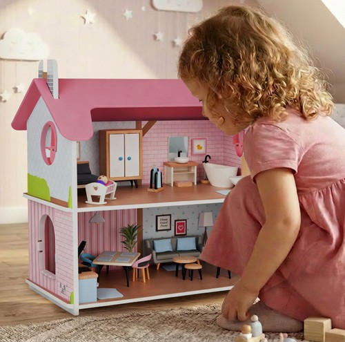 Puppenhaus holz teilig 2 - 41-teilig,