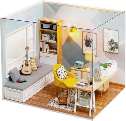 Miniatur puppenhaus holzset - miniatur,