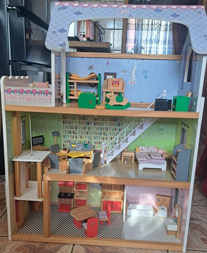 Grosses puppenhaus 61x27x81 - puppenhaus,