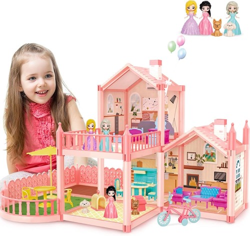 Puppenhaus mit puppen - puppenhaus,