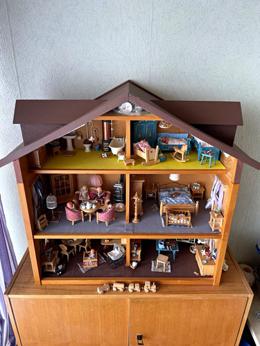 Holz puppenhaus cottage - holz,