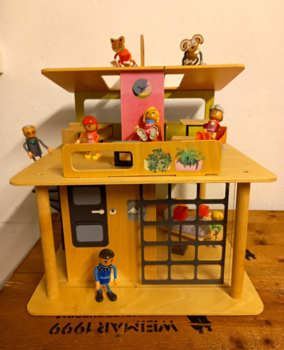 Modernes holz puppenhaus - modernes,