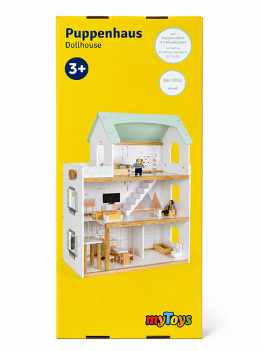 Puppenhaus aus holz mit - holz,