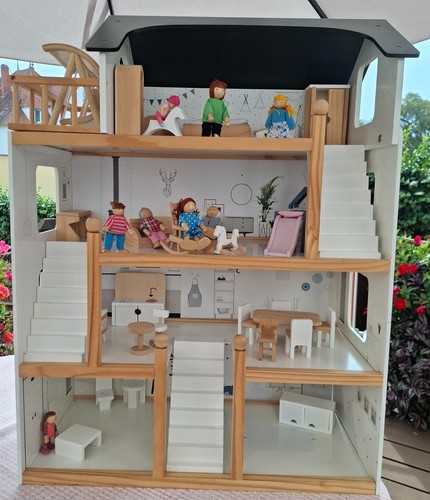 Puppenhaus holz etagen - holz,