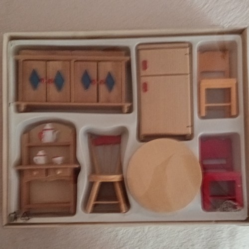 Puppenhaus möbel set holz - puppenhaus, möbel-set