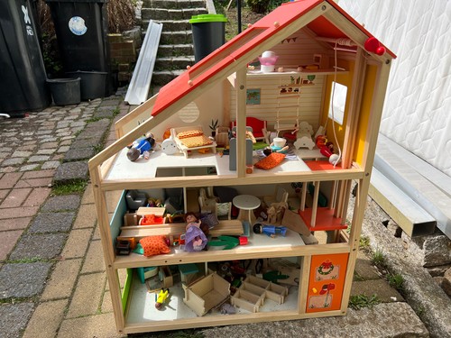 Großes holz puppenhaus - großes,