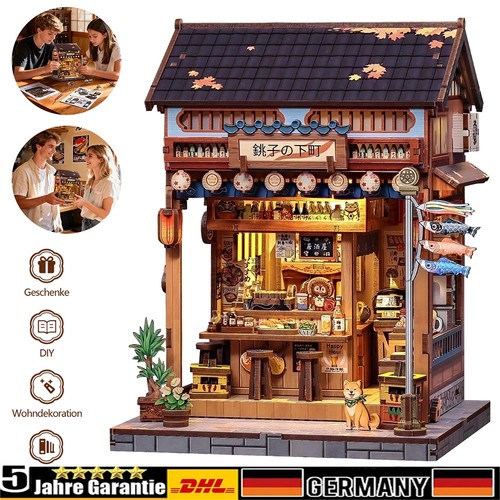 Mini puppenhaus miniatur mit - puppenhaus,