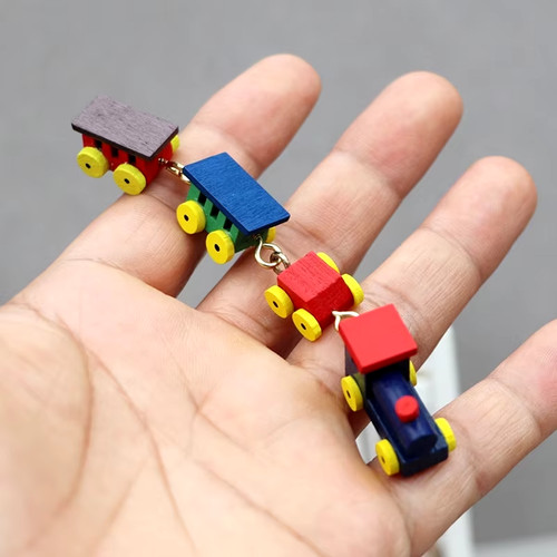 Neu miniatur holz - miniatur, holz-eisenbahn