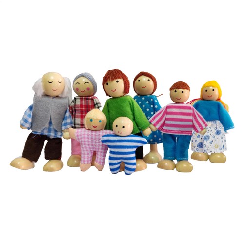 Familie puppenhaus puppen - familie,