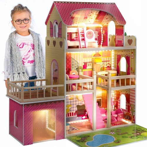 Großes puppenhaus aus holz - großes,