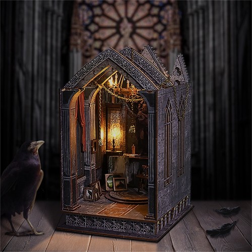 Diy book nook kit puzzles - 3d,