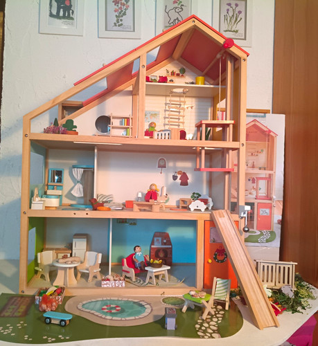 Holz puppenhaus stockwerke - puppenhaus, 3