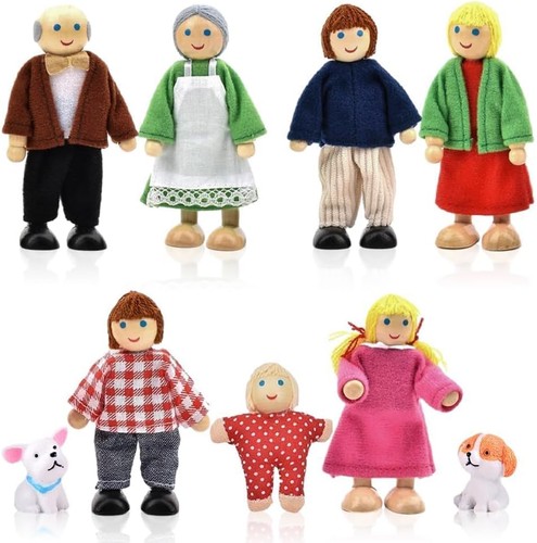 Puppenhaus puppen familie set - puppenhaus,
