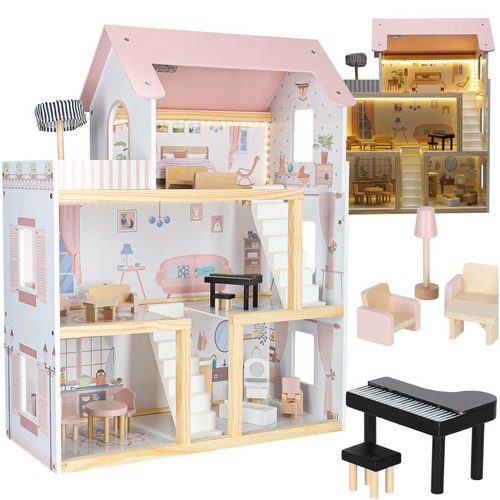 Puppenhaus aus holz - puppenhaus,