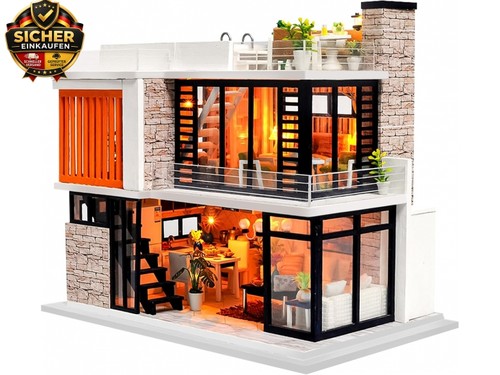 Miniatur haus moderne villa - miniatur,